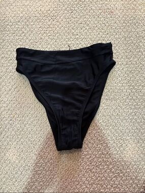 Black High-Cut Bikini Bottom